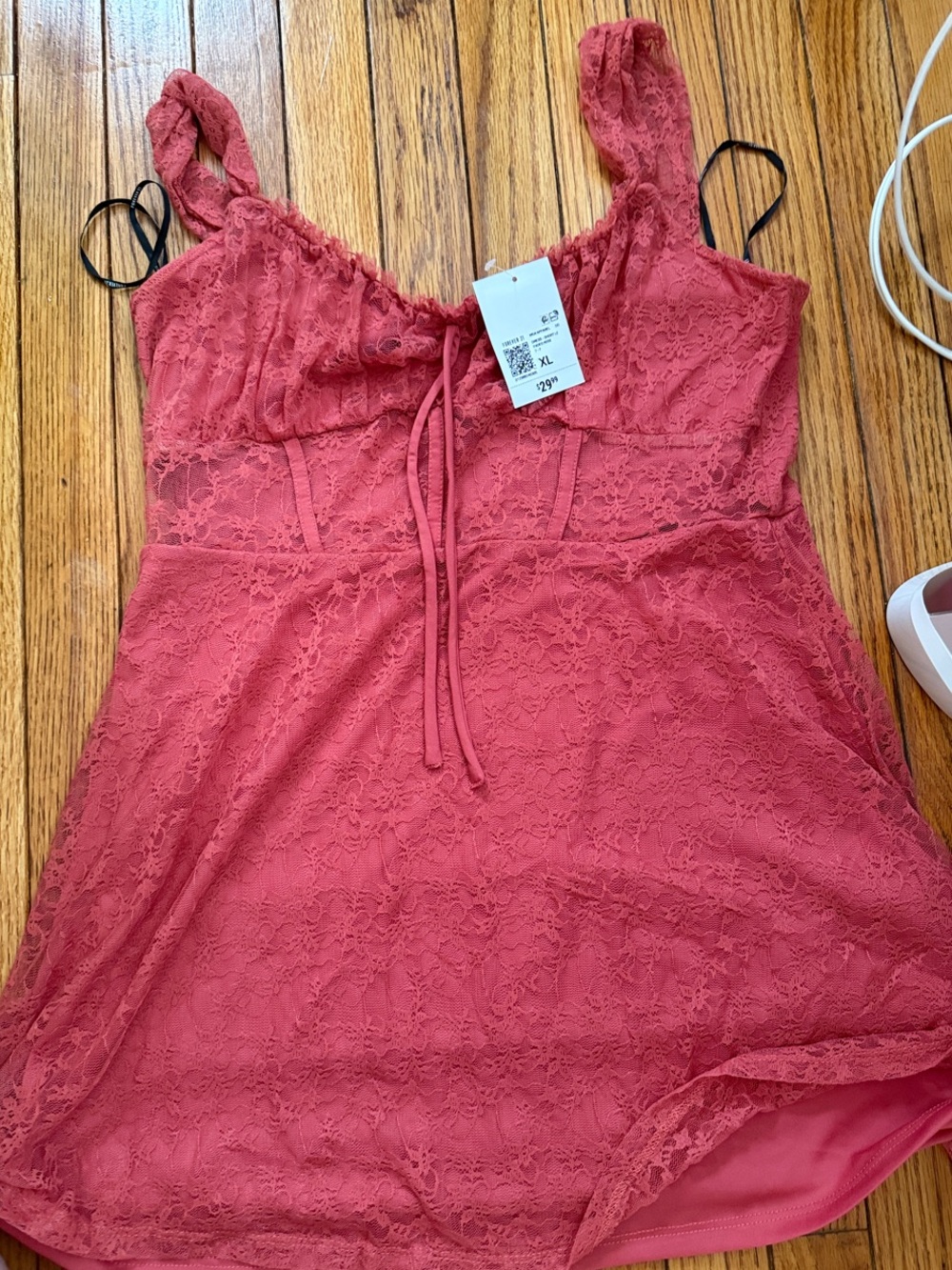 Forever 21 Faded Rose Lace Slip Dress